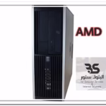 صورة لجهاز كمبيوتر مكتبي HP 6200 بمعالج i3، يتميز بتصميم أنيق وجذاب، مناسب للمكاتب والأعمال اليومية، الشعار يعزز الثقة والجودة. البتول ستور