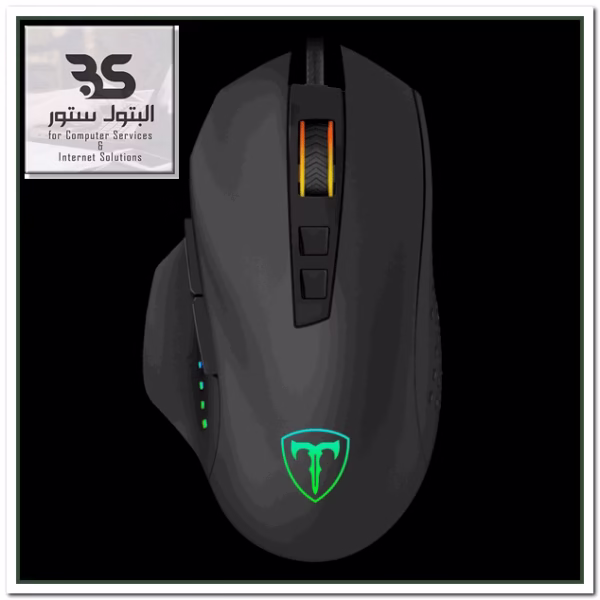 ماوس جيمينج T-DAGGER T-TGM302 الرائع، مثالي لمحبي الألعاب، يتميز بتصميم أنيق وإنارة LED، للحصول على تجربة لعب مميزة. البتول ستور
