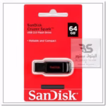 فلاش Sandisk Cruzer 64GB USB 2.0، تخزين موثوق ومريح لنقل ملفاتك اليومية بسهولة وأناقة. مثالي للإستخدام الشخصي والعملي. البتول ستور