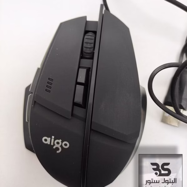 ماوس الألعاب USB aigo Q68 بتصميم أنيق ومريح، مثالي لعشاق الألعاب الطموحين للحصول على تجربة لعب سلسة. البتول ستور