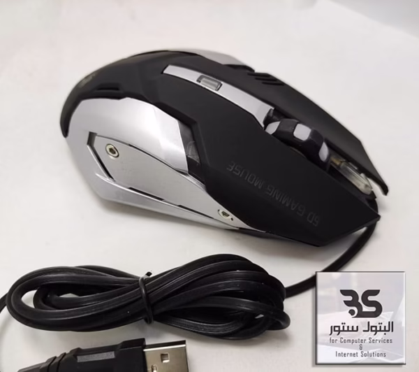 ماوس ألعاب USB M901 بتصميم أنيق وRGB، مثالي لألعاب الكمبيوتر. استمتع بتجربة لعب رائعة وسلسة مع هذا الماوس الرائع! البتول ستور