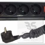 وصلة كهرباء بأربعة منافذ ومفتاح تشغيل/إيقاف أحمر، مثالية لتنظيم الأجهزة الإلكترونية في المنزل أو المكتب. البتول ستور