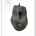 ماوس الألعاب T-DAGGER T-TGM208 بلونه الأسود وتصميمه العصري مع إضاءة ملونة، مثالي لجلسات الألعاب الممتعة والاحترافية. البتول ستور