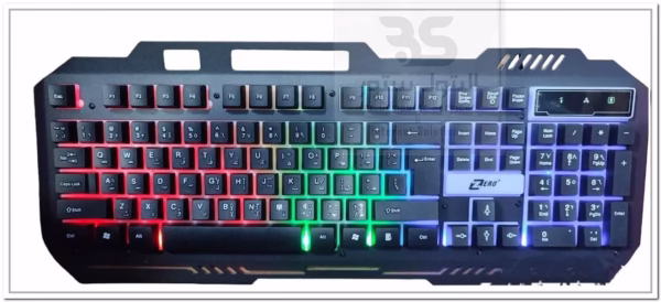 كيبورد Zero 2080 للألعاب مع إضاءة RGB مبهجة، مثالي لجلسات اللعب الطويلة والتجارب التفاعلية الممتعة! البتول ستور
