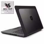 كمبيوتر محمول HP Z Book 15-1gNv أنيق واحترافي، مثالي للعمل والابتكار، بجانب شعار "التنور سنتر" لخدمات الكمبيوتر. البتول ستور