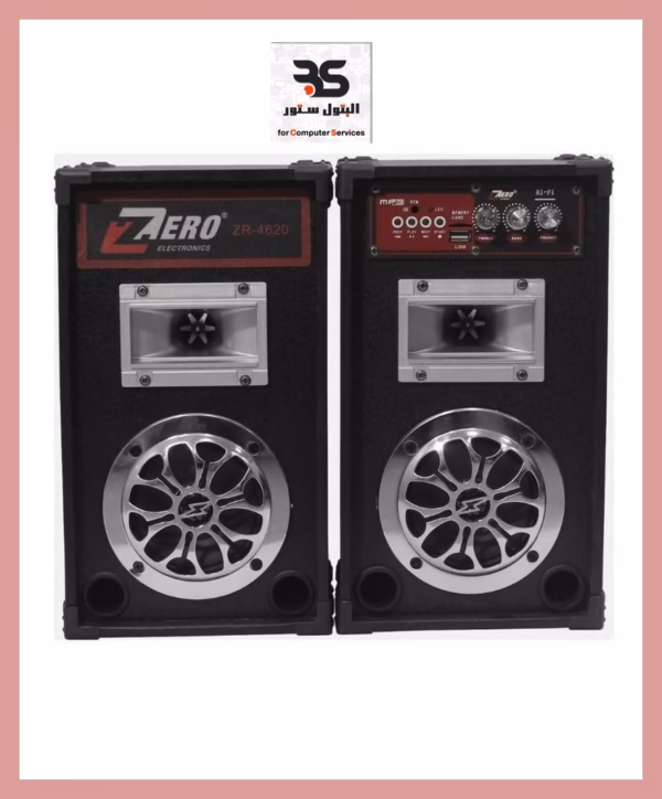 سماعات زيرو ZR-4620 بتصميم أنيق وعلبة بتفاصيل تقنية مميزة. مثالية لتحسين تجربة الصوت، سخونة الصوت تتحدث هنا! البتول ستور