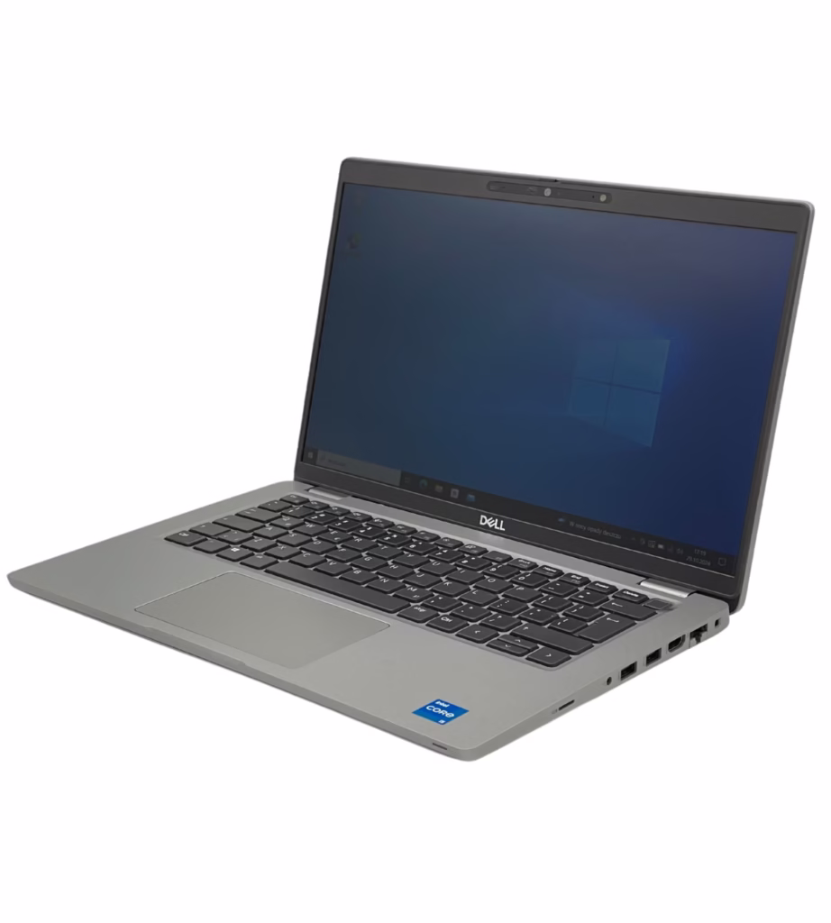 لاب توب Dell Latitude 5420 مفتوح، شاشة مريحة ولوحة مفاتيح عملية، مثالي للعمل والدراسة بفضل أدائه القوي وتصميمه الأنيق. البتول ستور