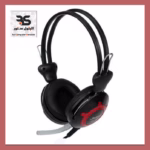 سماعة رأس مريحة بتصميم أنيق، تأتي بلون أسود مع تفاصيل حمراء. مثالية لعشاق الألعاب والموسيقى بجودة صوت رائعة. البتول ستور