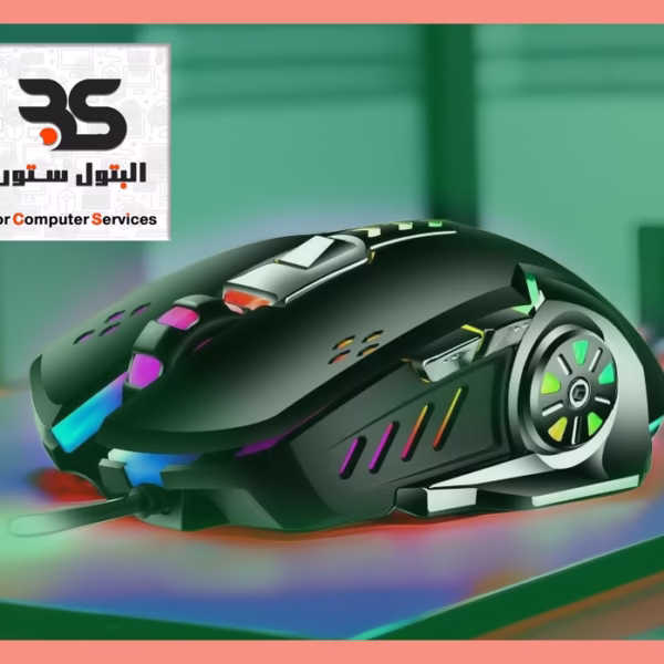 فأرة جيمنج JEDEL GM880 مع إضاءة LED ومفاتيح مريحة للألعاب. مثالية لتجربة لعب سلسة وممتعة. البتول ستور