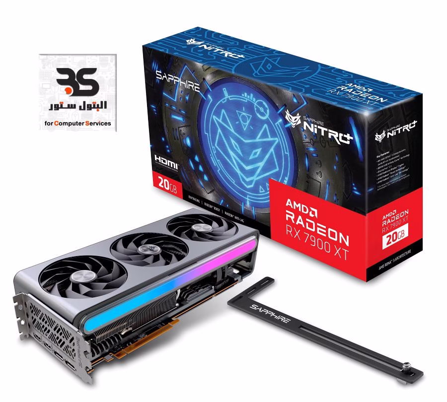 كارت شاشة AMD Radeon RX 7900 XT بذاكرة 20GB لتجربة ألعاب فائقة ومعالجة رسوميات بلا حدود. احصل على الأداء المثالي الآن! البتول ستور