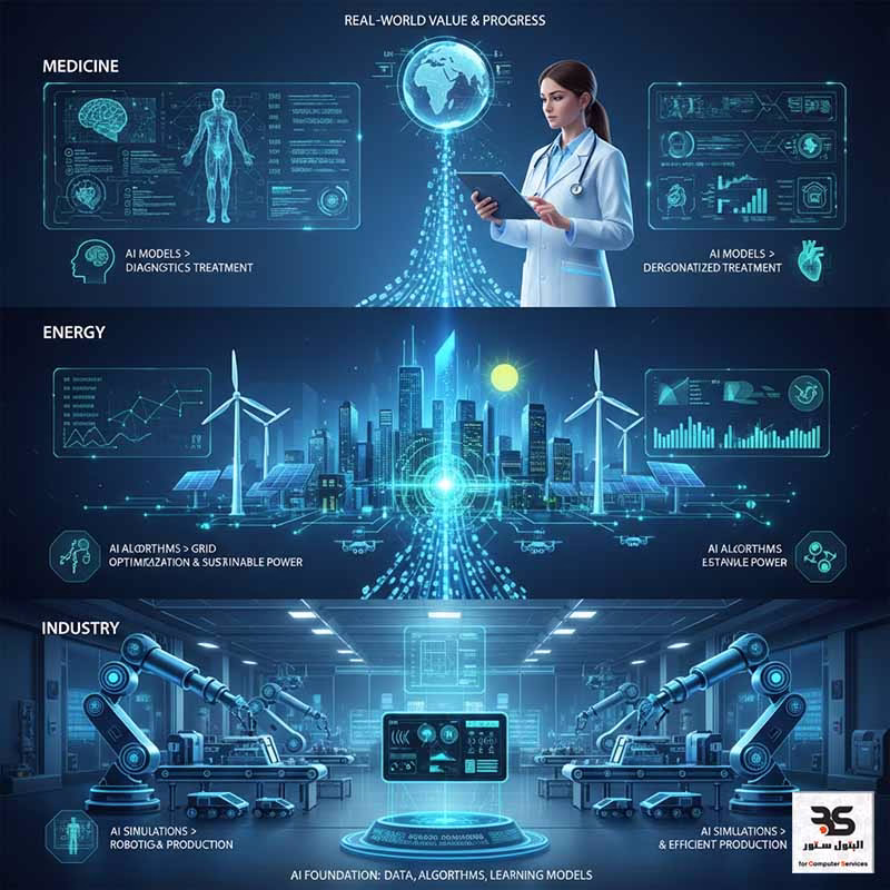 تطبيقات الذكاء الاصطناعي في الطب والطاقة والصناعة البتول ستور